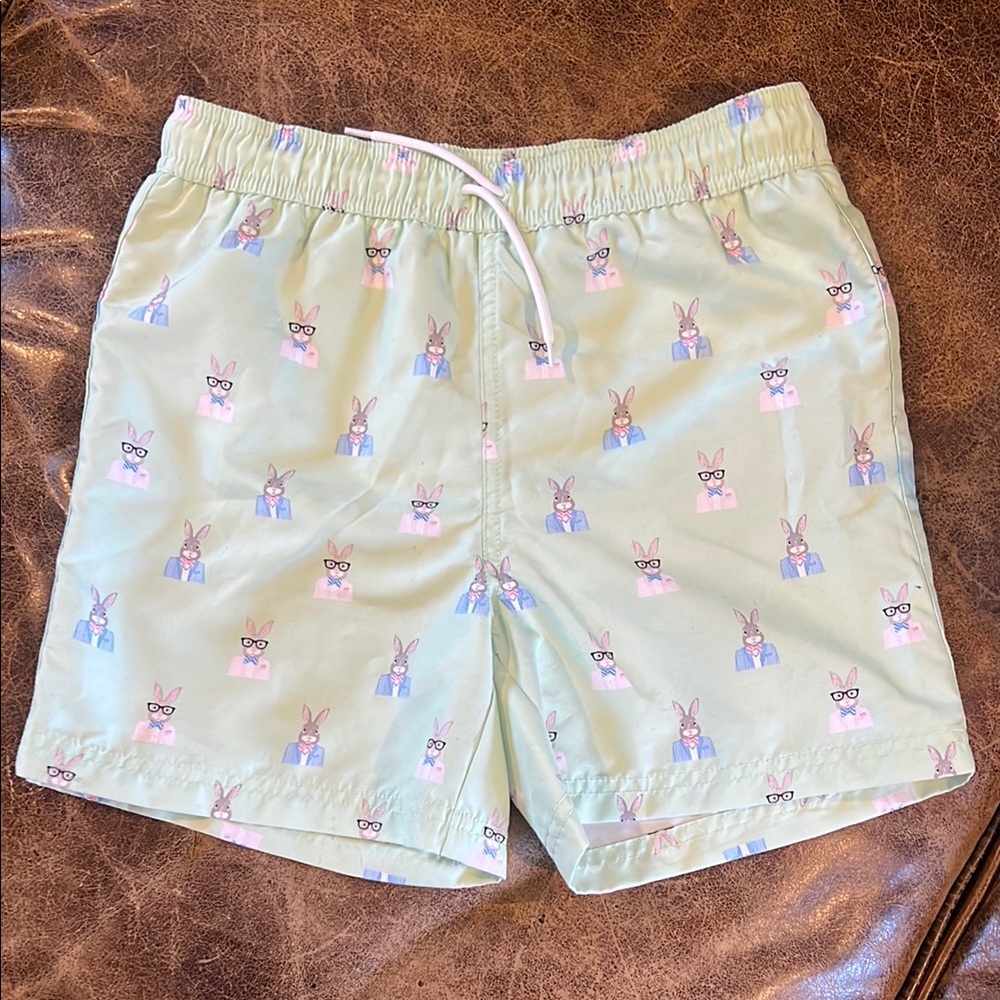 Janie and Jack boys size 8 Easter swim trunks